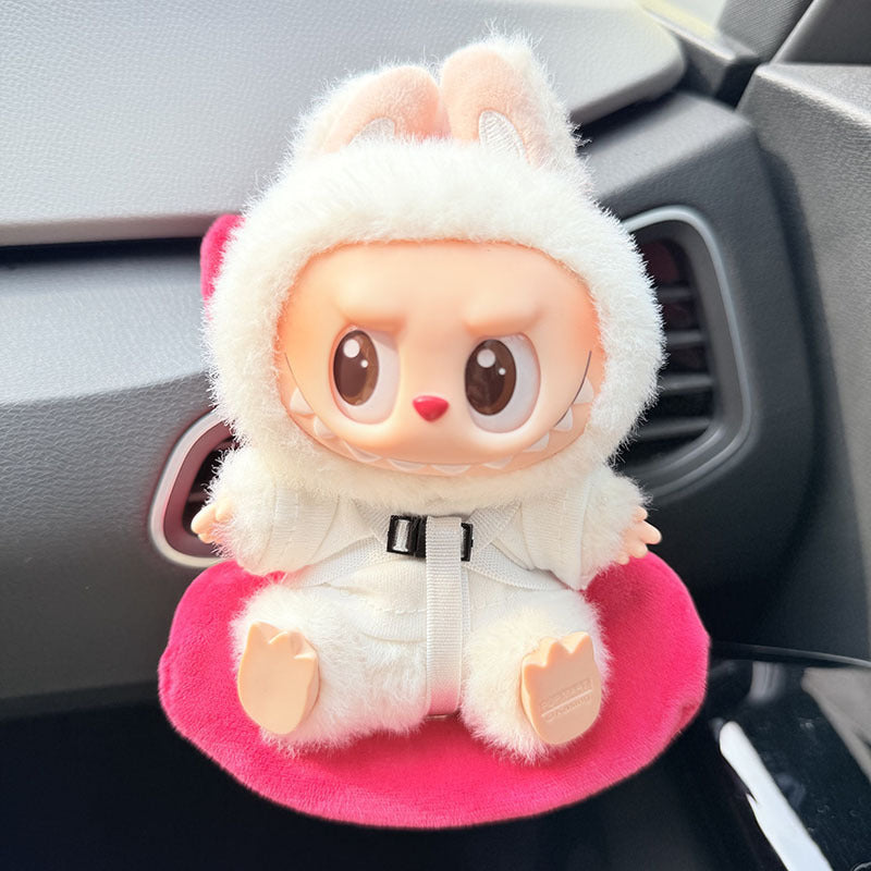 LABUBU Safety Seat | Charm Accessory for Car & Sofa | Aromatherapy Ornament Decor