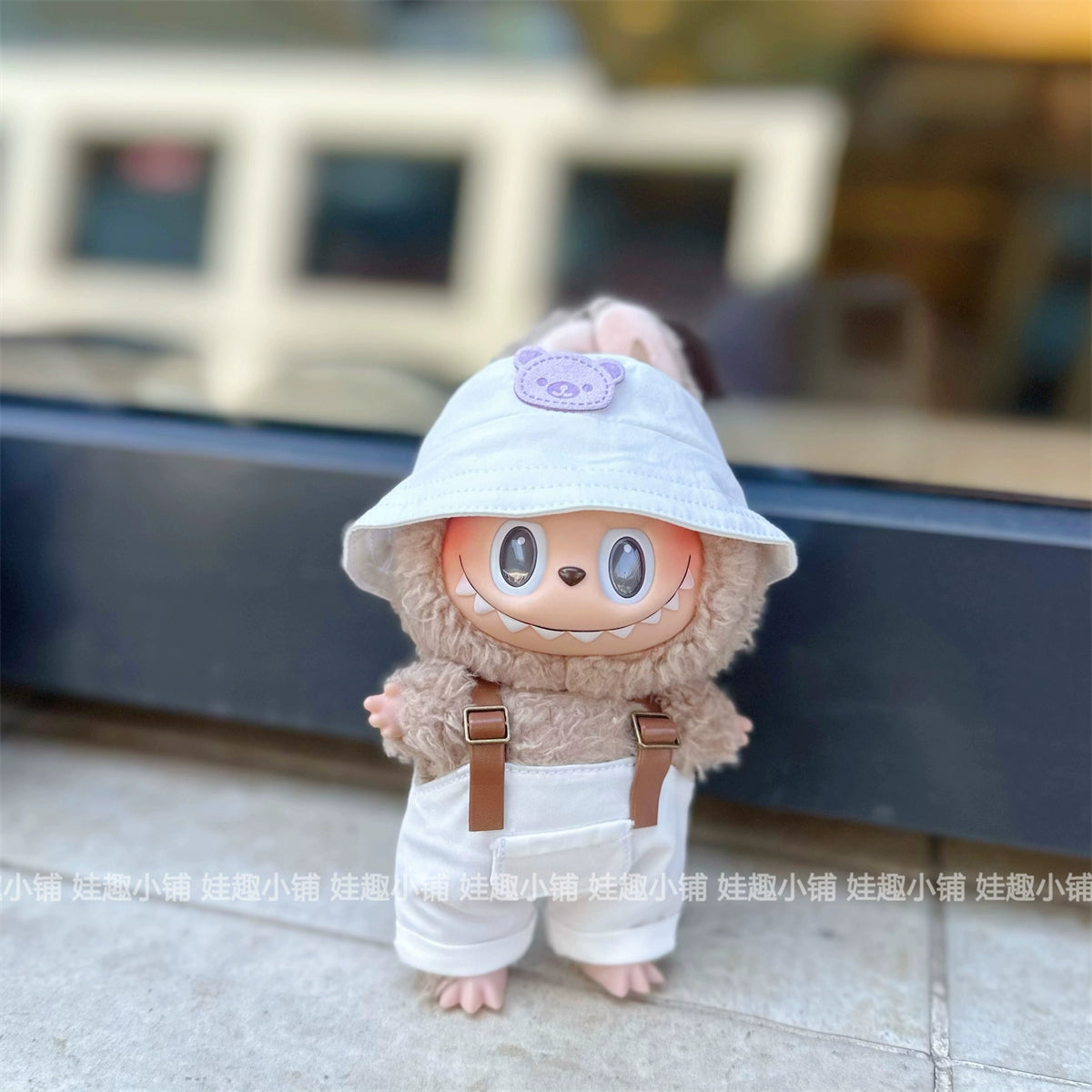15-17cm Labubu Overalls Outfit - Series 1/2/3 Blind Box Keychain Change Clothes