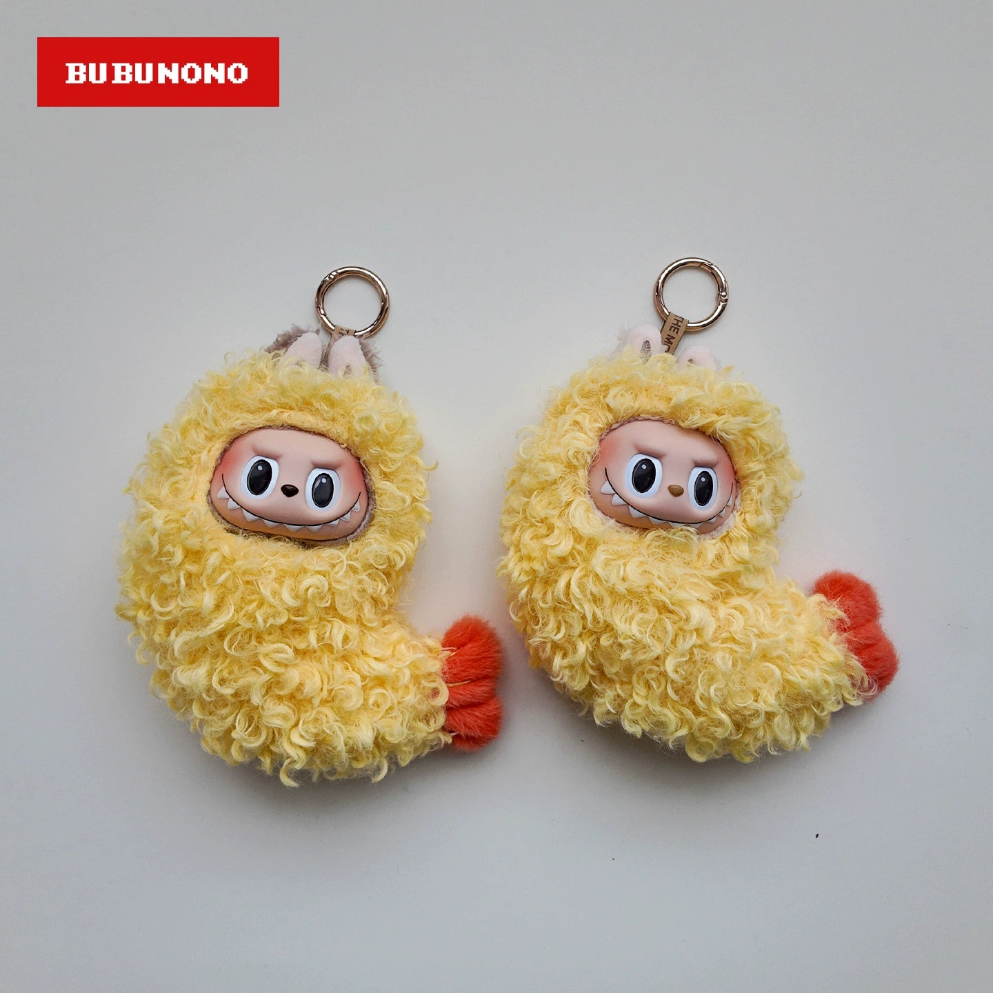 Labubu Tempura Shrimp Outfit - Crispy Ebi Fry Costume for 17cm Vinyl Dolls