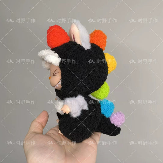 Labubu 1st-3rd Gen Doll Clothes | Crocheted Dinosaur Outfits for Plush Figures
