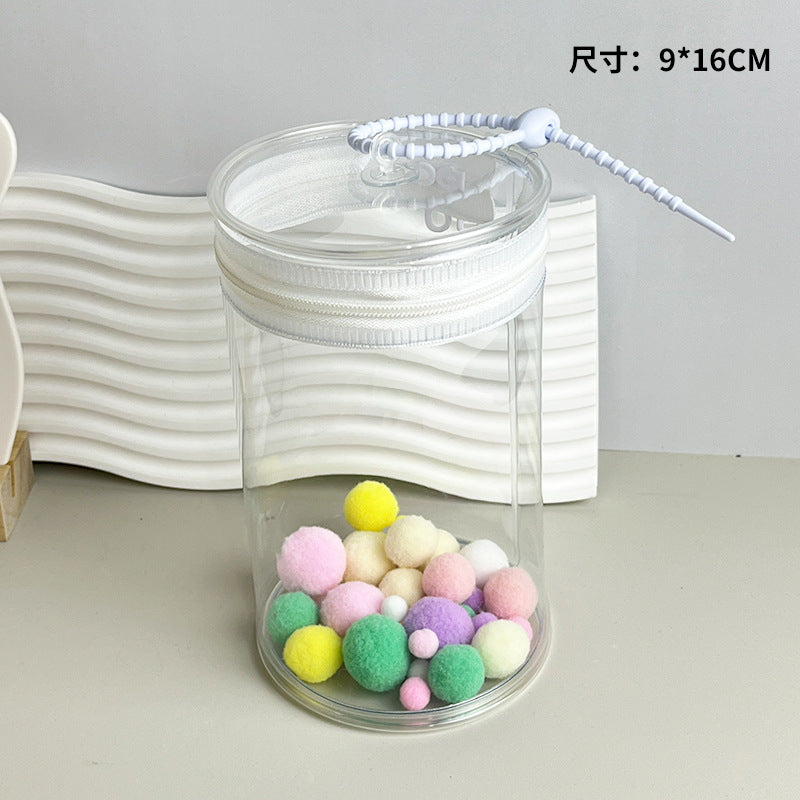 Labubu Coca-Cola Vinyl Case - Clear PVC Carrier for 17cm Cotton Doll, Display Protector