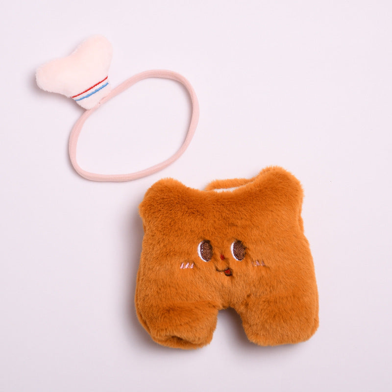 17cm Labubu Handmade 3D Bread Bear Set | Doll Clothes for Keychain Charms