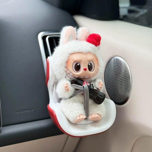 Labubu Car Ornament | Air Vent Clip, Dashboard & Safety Seat Decor – Essential In-Car Accessories