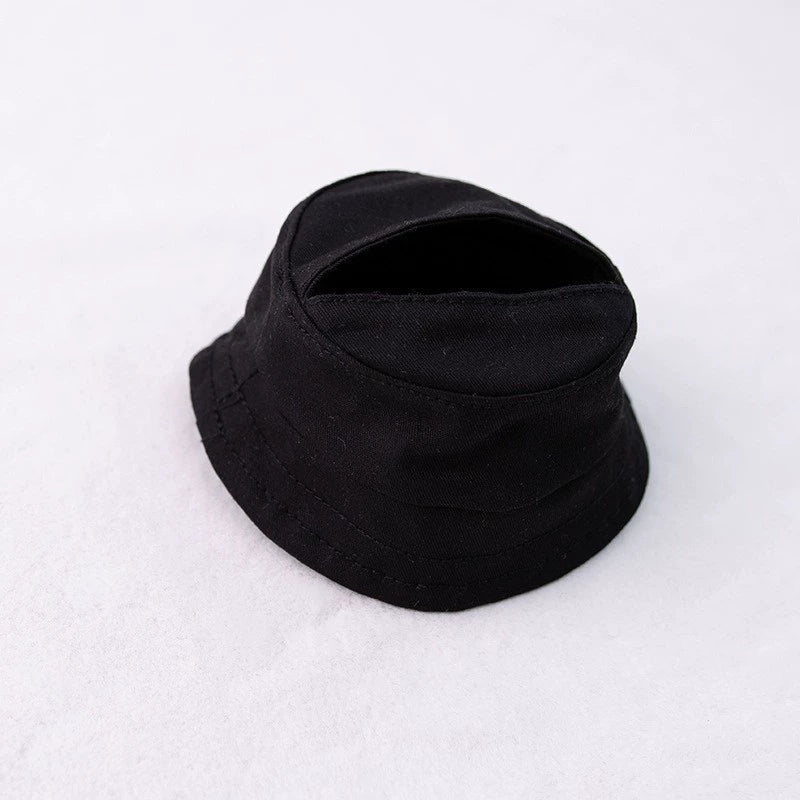 17cm Labubu Macaron Fisherman Hat - Vinyl Face Cap for Series 1/2/3 Doll Accessory