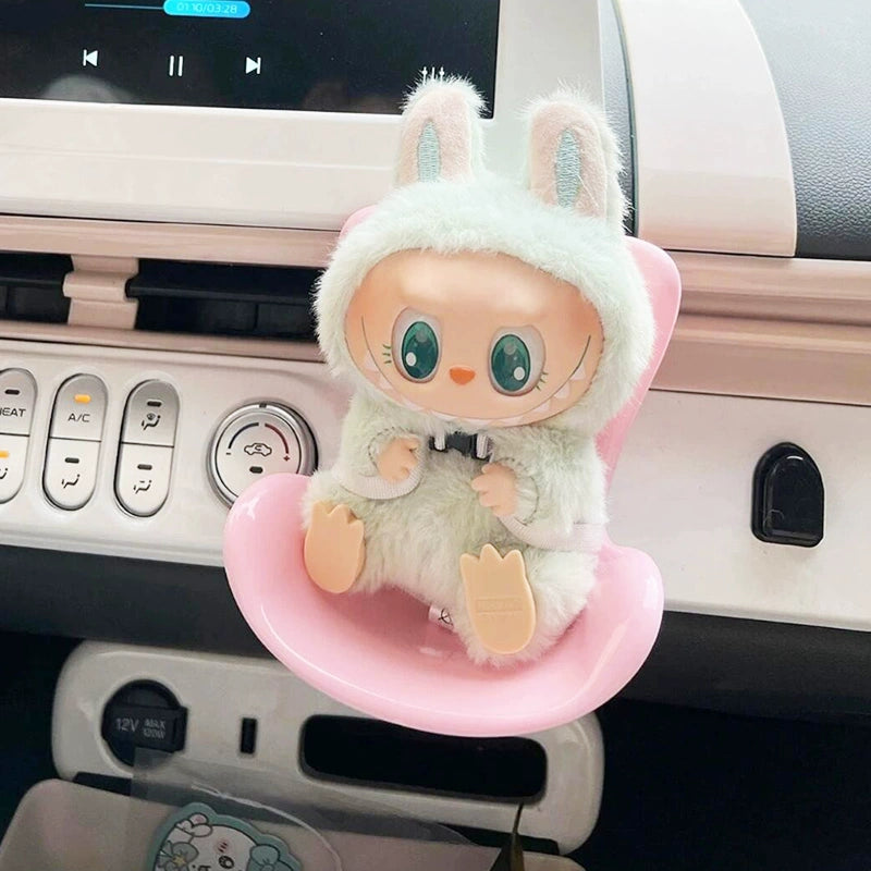 Labubu Car Ornament | Air Vent Clip, Dashboard & Safety Seat Decor – Essential In-Car Accessories