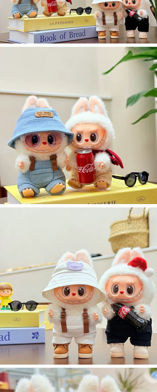 Labubu Series 2 Blind Box Outfit - Vinyl Face Keychain Clothes for Sitting Party Doll