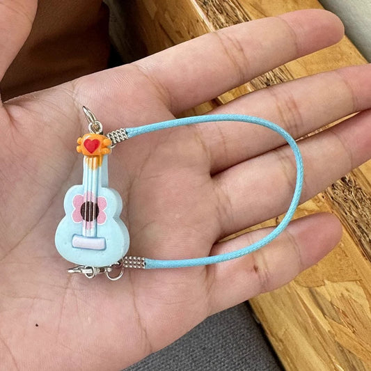 BJD Labubu Mini Guitar Model | Study Scene Accessory, Miniature Decoration & Doll Accessory