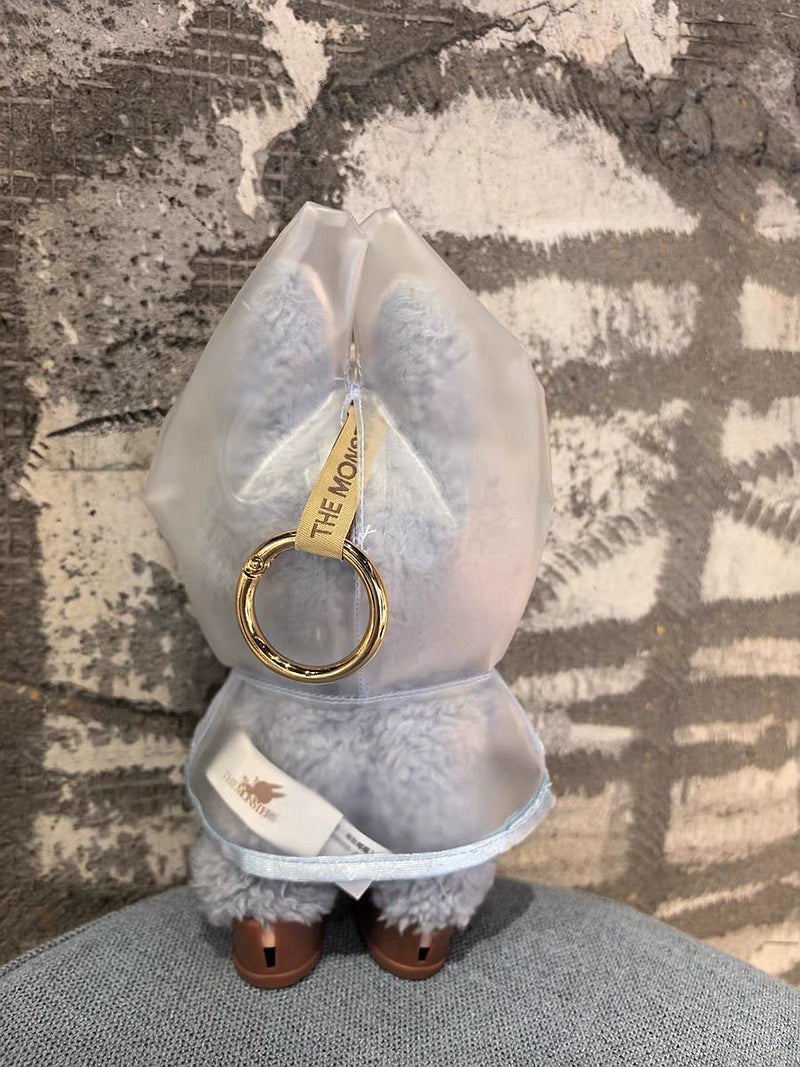Labubu Doll Raincoat - Clear PVC Outfit Fits Gen1/2/3 (No Doll & Shoes)