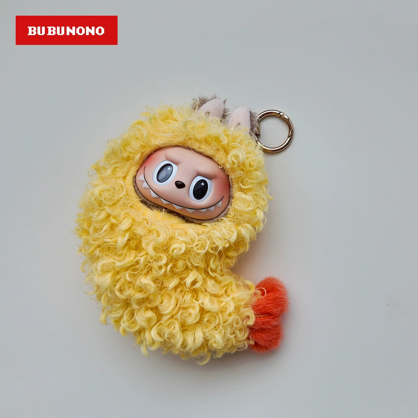 Labubu Tempura Shrimp Outfit - Crispy Ebi Fry Costume for 17cm Vinyl Dolls