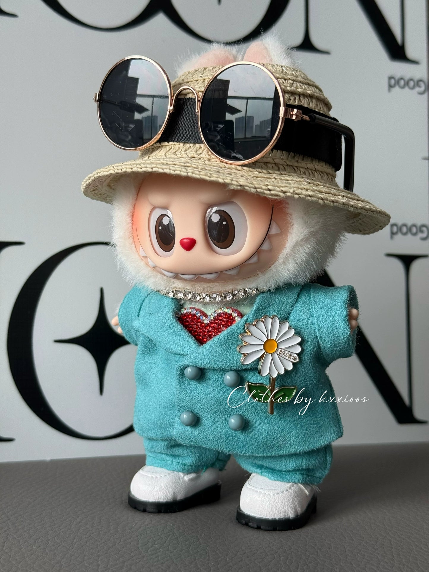Pop Mart Labubu x G-Dragon High-End Custom Collection | 17cm Vinyl Keychain Outfits for Gen 1-3