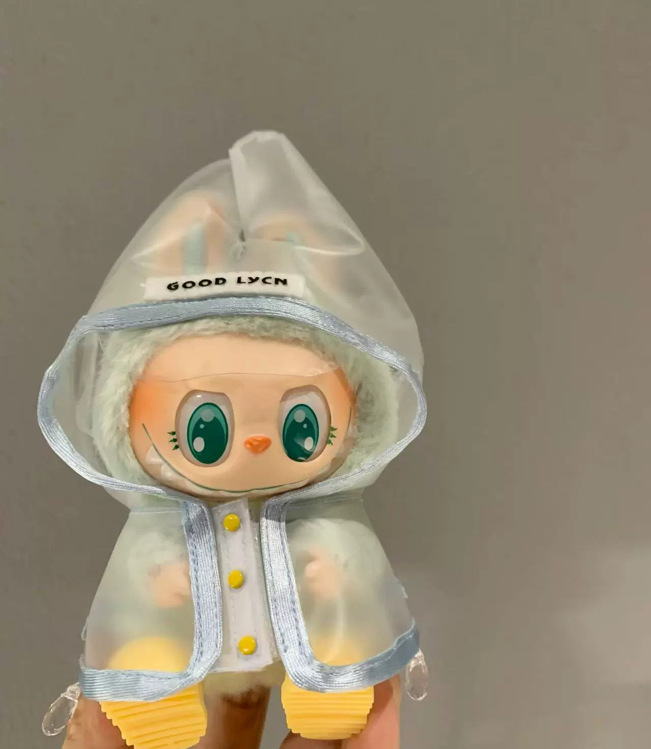 Labubu Series 1/2/3 Raincoat Outfit - Waterproof Doll Clothes for Vinyl Figures (No Doll/Shoes)