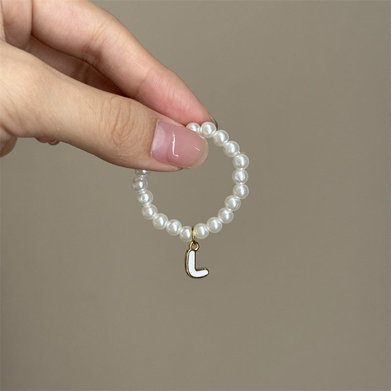 10.5cm Labubu 4th Gen Blind Box Mini Keychain Charms | 26-Letter Alphabet Pearl Necklace Accessory Set | Replacement Clothes Accessories for Collectible Vinyl/Plastic Dolls