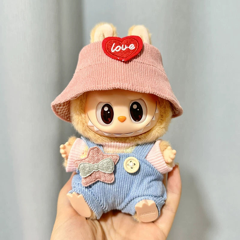 Pop Mart LABUBU Outfit Set - Complete Costume for 1st/2nd/3rd Gen Blind Box Figures, Cute Vinyl Doll Clothes (17cm)