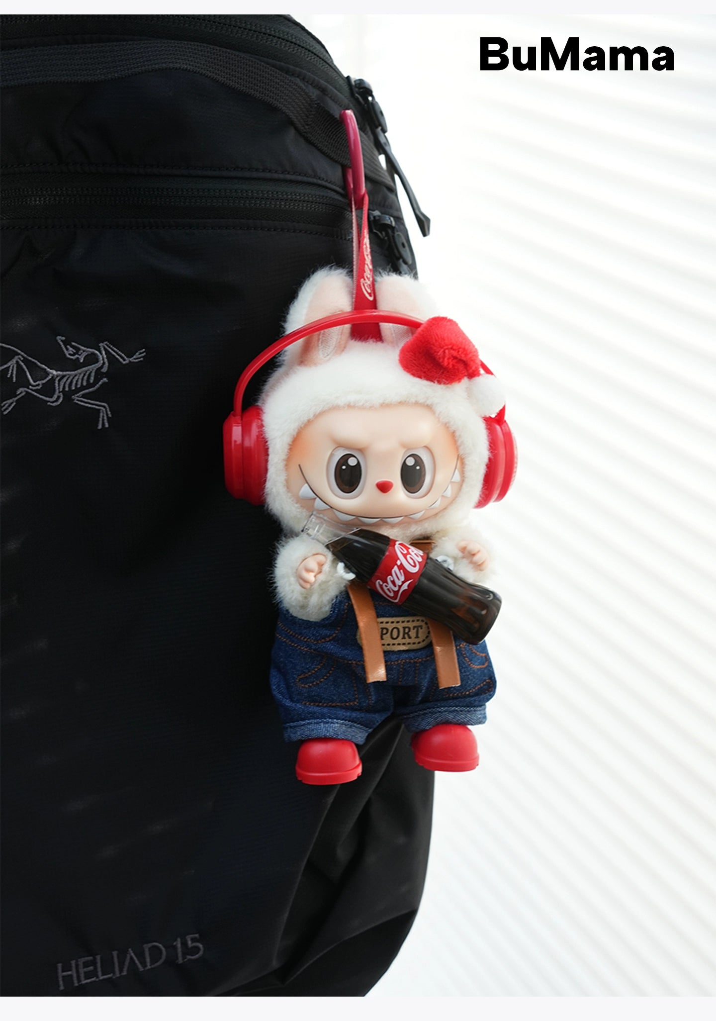 Pop Mart x Coca-Cola Labubu Gen 1-3 New Denim Overalls Set | Fits 17cm Vinyl Standing Dolls