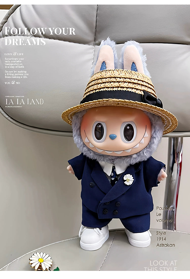 Labubu x G-Dragon GD Concert Replica Outfit Set | Fits 17cm Gen 1-3 Vinyl Dolls