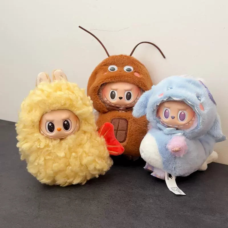 Labubu Doll Clothes for All Generations - Fried Shrimp Tail Sitting Outfit