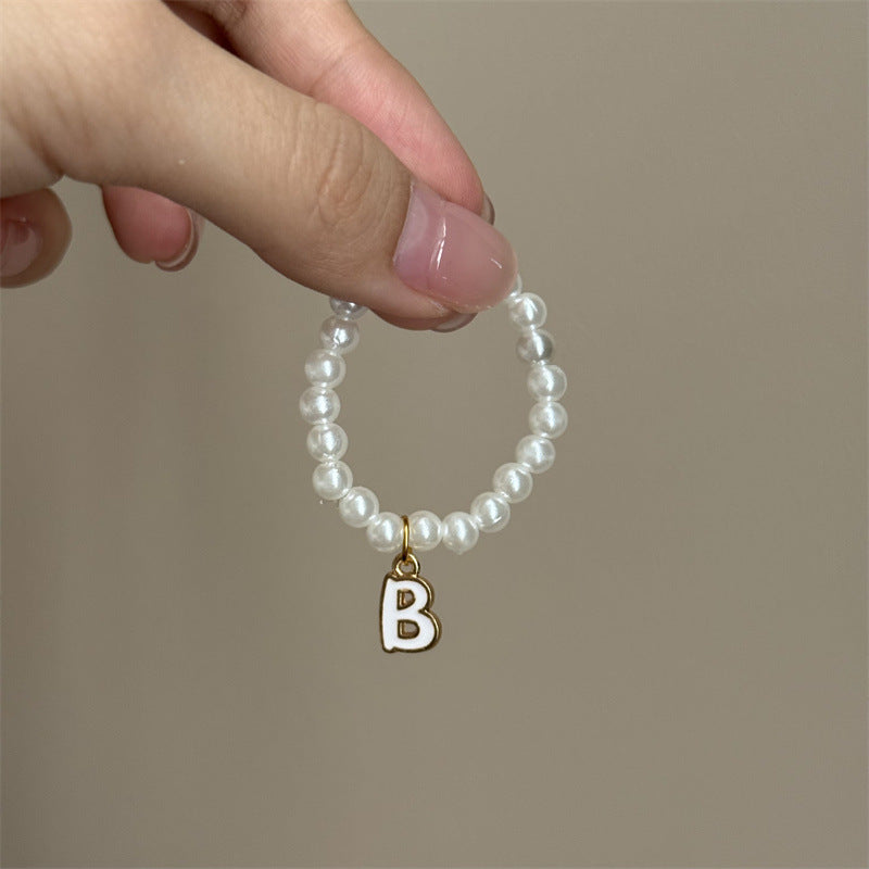 10.5cm Labubu 4th Gen Blind Box Mini Keychain Charms | 26-Letter Alphabet Pearl Necklace Accessory Set | Replacement Clothes Accessories for Collectible Vinyl/Plastic Dolls