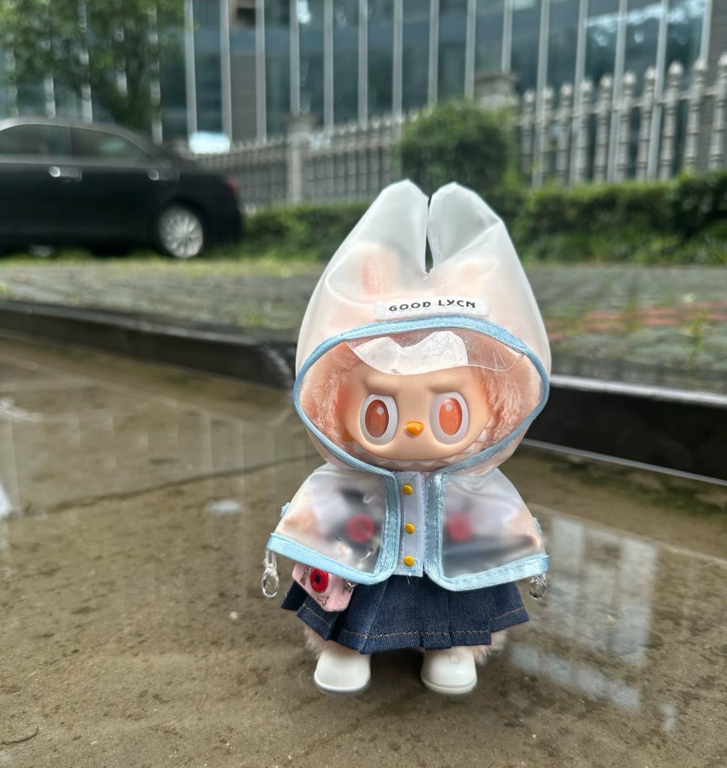 NEW Labubu 10cm Raincoat - Outfit Fits Gen1/2/3 Plush Doll (No Doll)