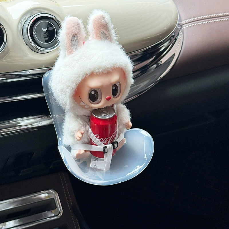 Labubu Car Ornament | Air Vent Clip, Dashboard & Safety Seat Decor – Essential In-Car Accessories