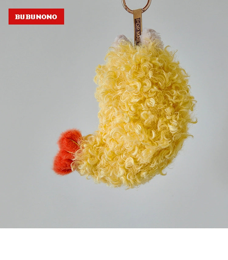 Labubu Tempura Shrimp Outfit - Crispy Ebi Fry Costume for 17cm Vinyl Dolls