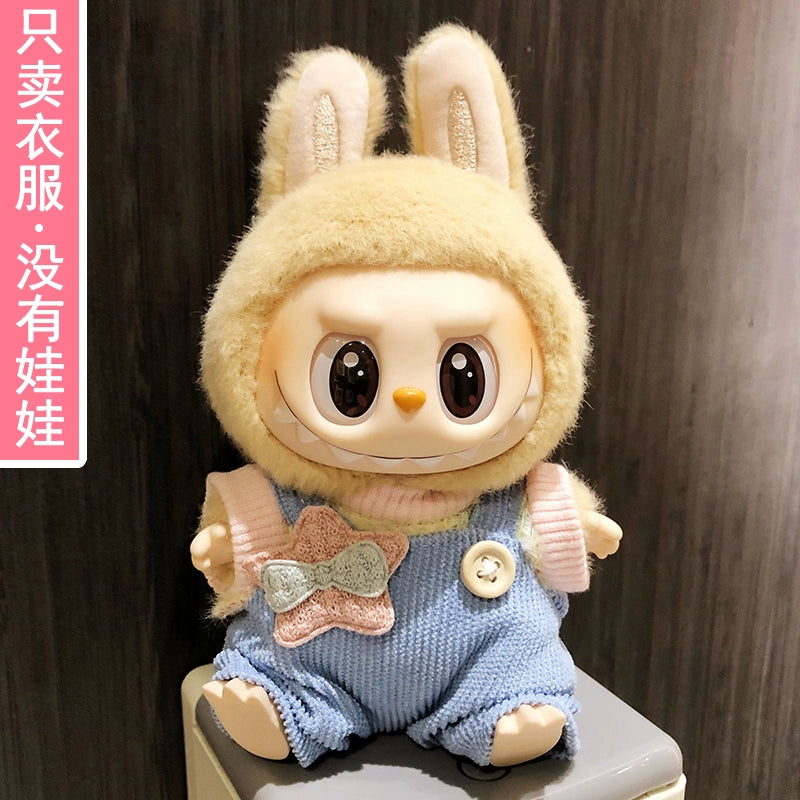 Labubu Outfit Set - Vinyl Doll Clothes & Accessories for Blind Box Keychain Figures