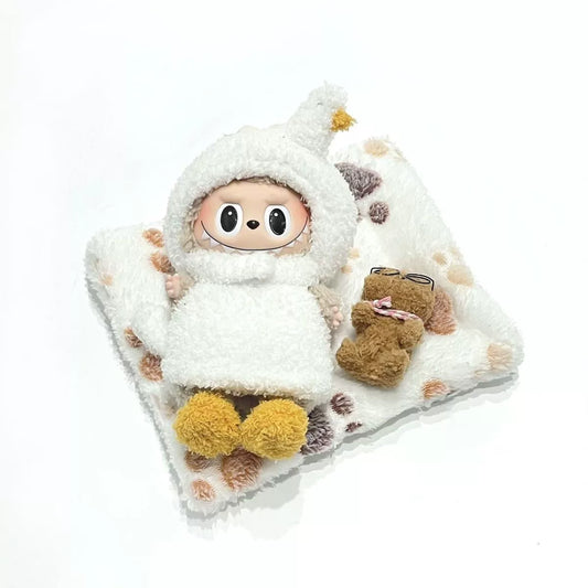 17cm Labubu 2025 New White Swan Outfit Set | High-Quality Vinyl Clothes Only for Collectible Dolls