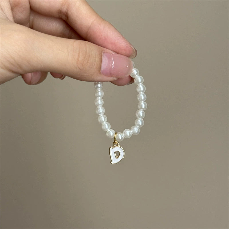Labubu Series 4 Pearl Letter Necklace - Mini Accessory for Doll Clothes