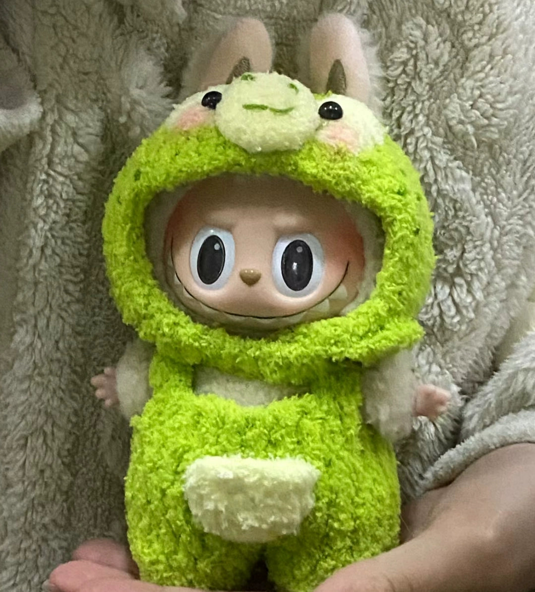 Labubu Sweet Macaron-Themed Handmade Dinosaur Style Changeable Outfit Set