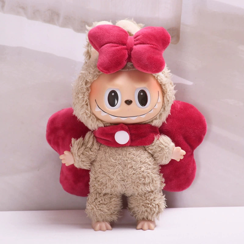 Pop Mart LABUBU Outfit Set - Complete Costume for 1st/2nd/3rd Gen Blind Box Figures, Cute Vinyl Doll Clothes (17cm)