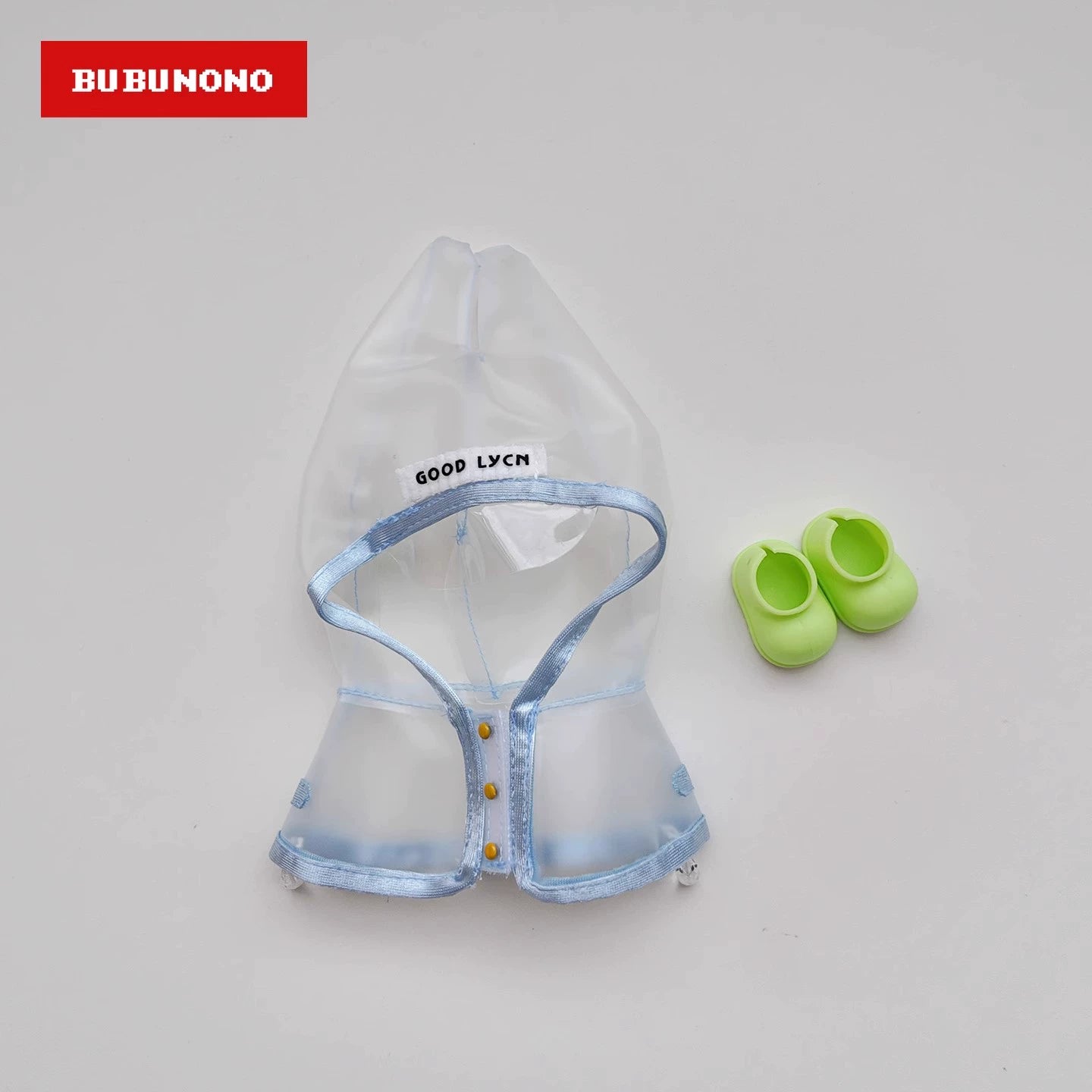 Labubu Raincoat - Trendy Clear Outerwear for 17cm Doll Collectibles