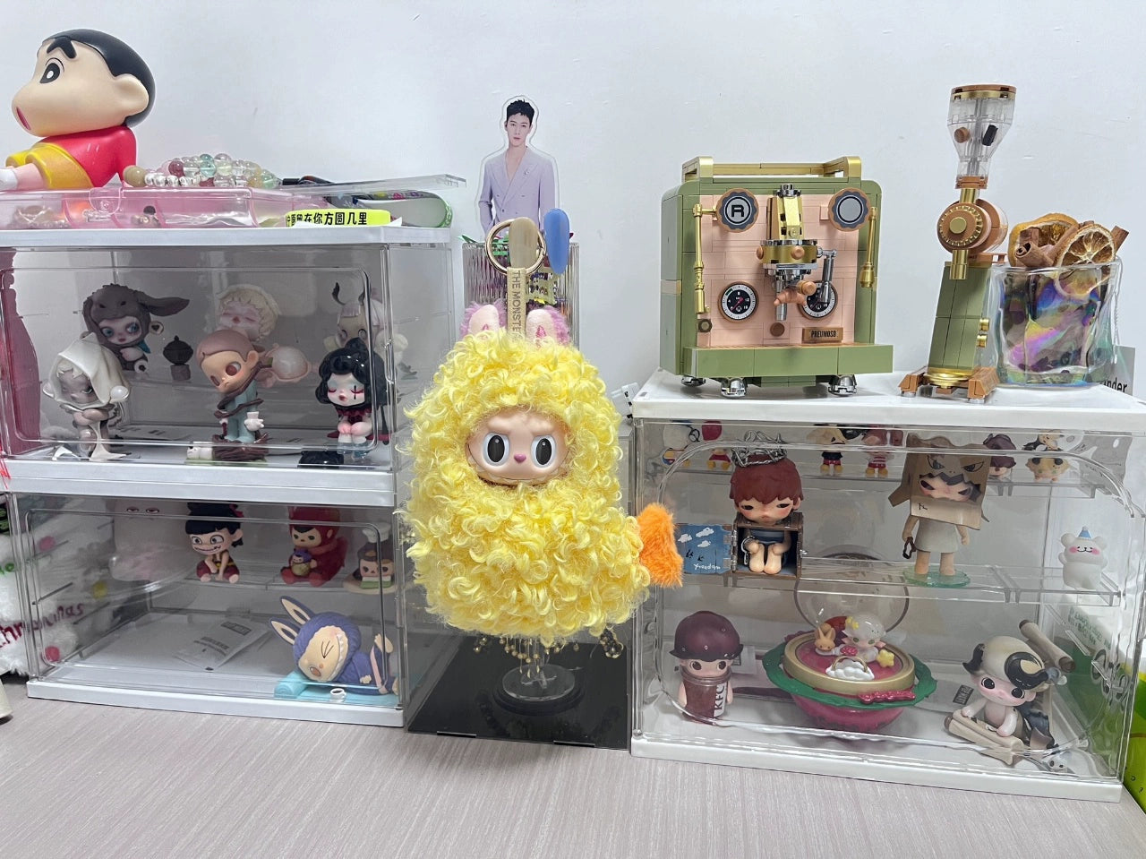 Labubu 'Shrimp Tempura' Outfit for 17cm 1st/3rd Gen Standing Vinyl Figures, Complete Food-Themed Costume Replacement Set