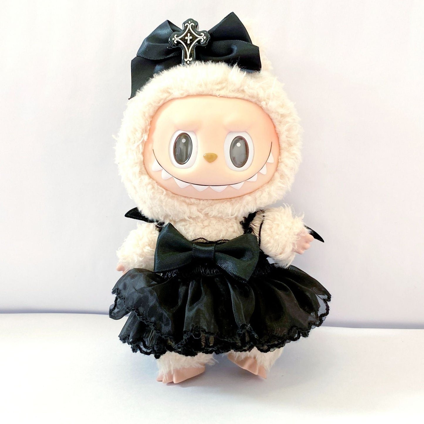 17cm Labubu 1st-3rd Gen Keychain Clothes | Dress, Sweater, Overalls & T-Shirt Collection | Complete Replacement Outfit Set for Plush/Vinyl Dolls