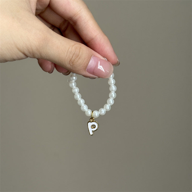 10.5cm Labubu 4th Gen Blind Box Mini Keychain Charms | 26-Letter Alphabet Pearl Necklace Accessory Set | Replacement Clothes Accessories for Collectible Vinyl/Plastic Dolls