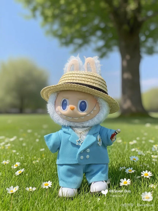 **(Doll Clothes Only) Labubu x GD (G-Dragon) Replica Outfit | 15/17cm Universal Fit for Gen 1-3 Vinyl Dolls**