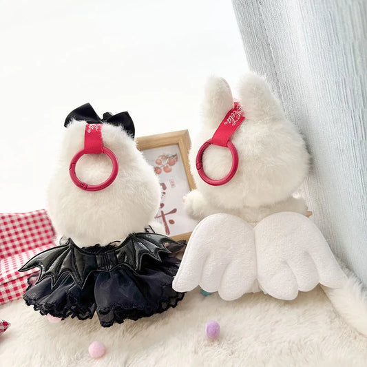 Labubu Halloween Outfit - Devil & Angel Set for Keychain Doll Clothes