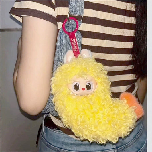 POP MART Labubu Doll Clothes - Cute Fried Shrimp Outfit for Convenience Store Theme, Fits Gen 1/2/3 Vinyl Figures 17cm (No Doll Included)