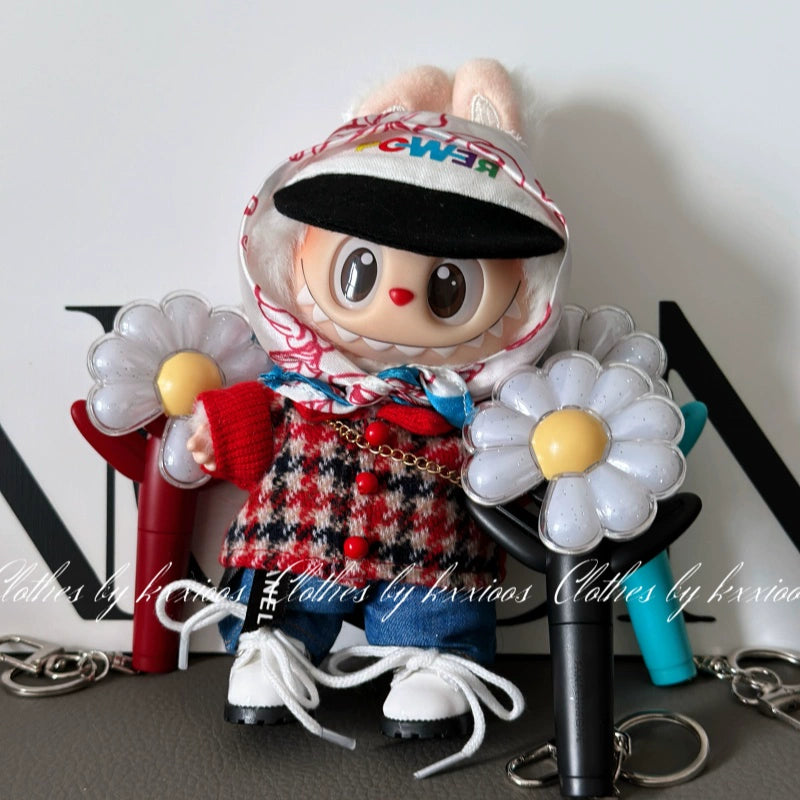 Pop Mart Labubu x G-Dragon High-End Custom Collection | 17cm Vinyl Keychain Outfits for Gen 1-3