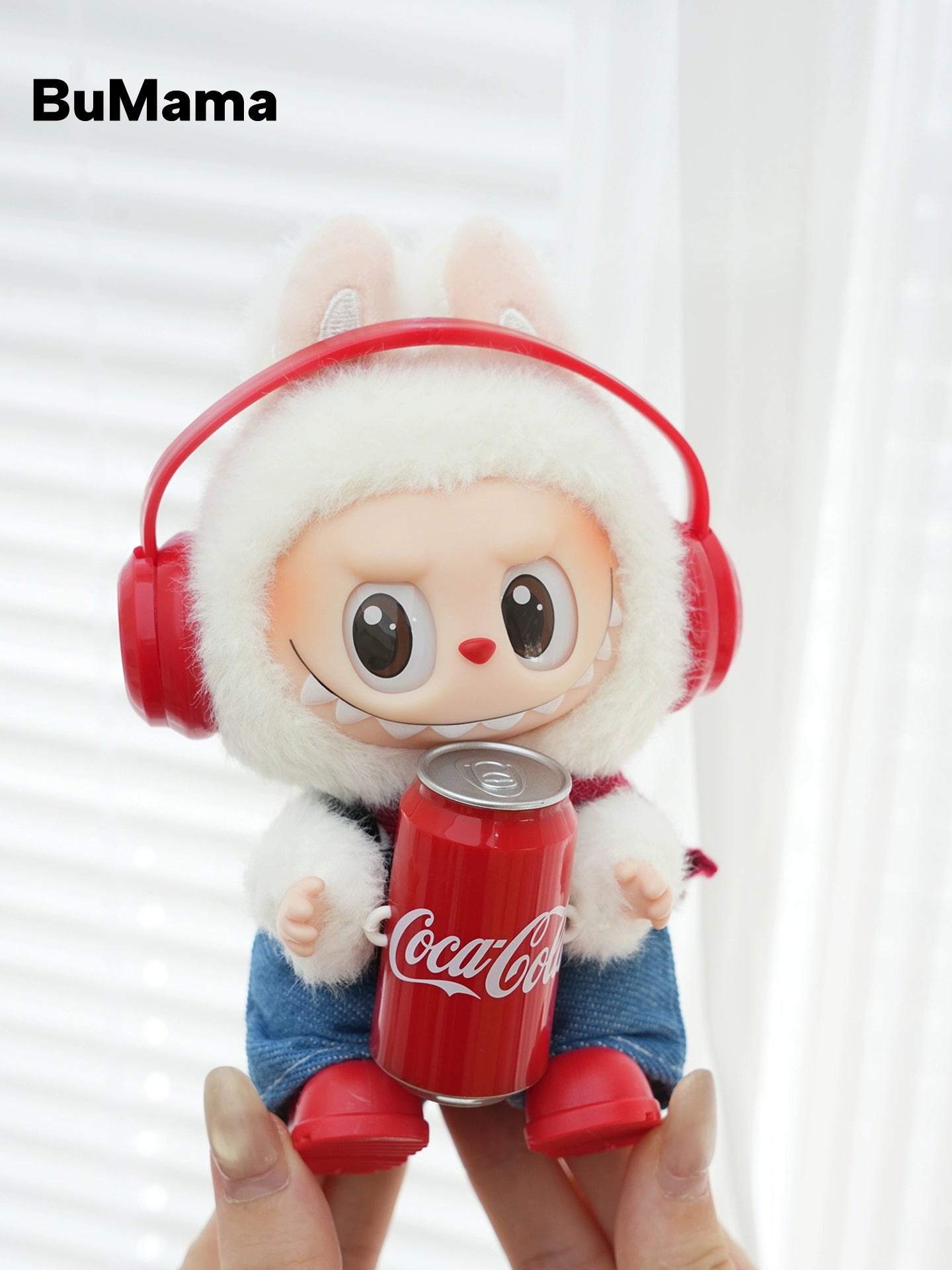 Pop Mart x Coca-Cola Labubu Gen 1-3 New Denim Overalls Set | Fits 17cm Vinyl Standing Dolls