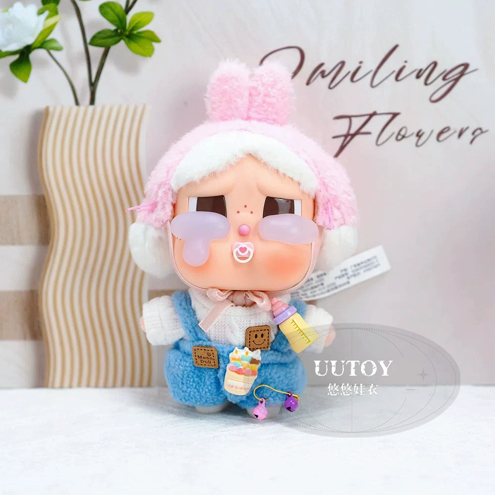 NEW CRYBABY 10cm Overalls Set - Milk Bottle Outfit w/Pacifier (Tears Factory)