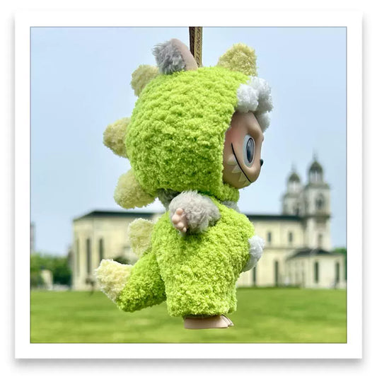 Labubu Sweet Macaron-Themed Handmade Dinosaur Style Changeable Outfit Set