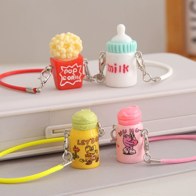 Mini Thermos Keychain - Cute Simulation Cup Pendant for DIY Backpack Room Decor