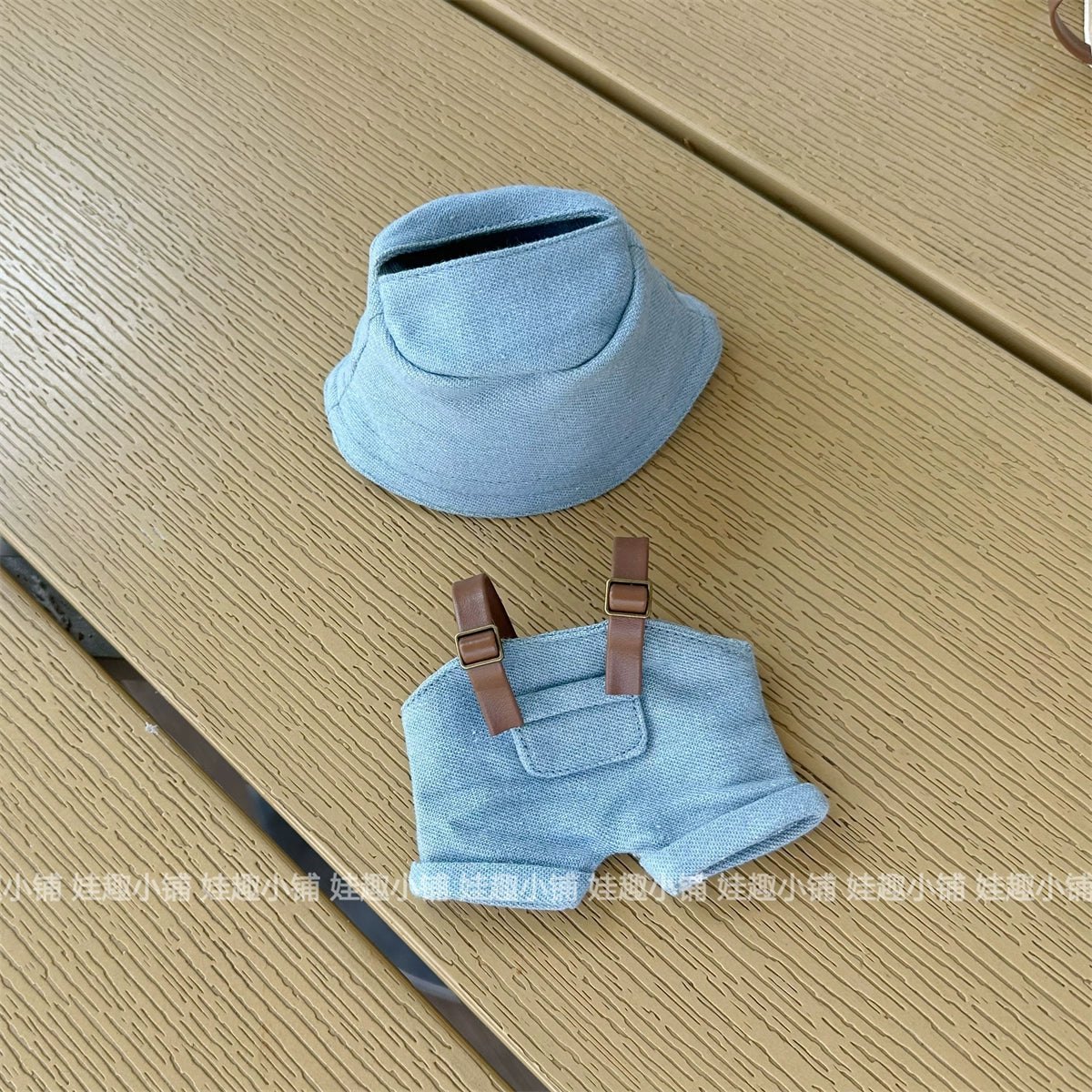 15-17cm Labubu Overalls Outfit - Series 1/2/3 Blind Box Keychain Change Clothes