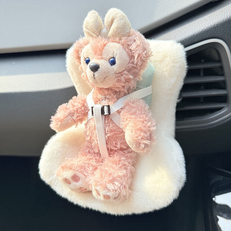 LABUBU Safety Seat | Charm Accessory for Car & Sofa | Aromatherapy Ornament Decor