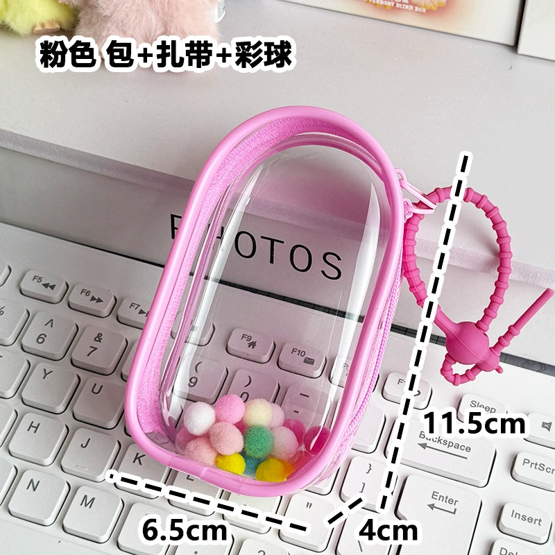 Labubu 4.0 Heart Code Thick Case - Enhanced Carrier for Plush & Vinyl Keychain