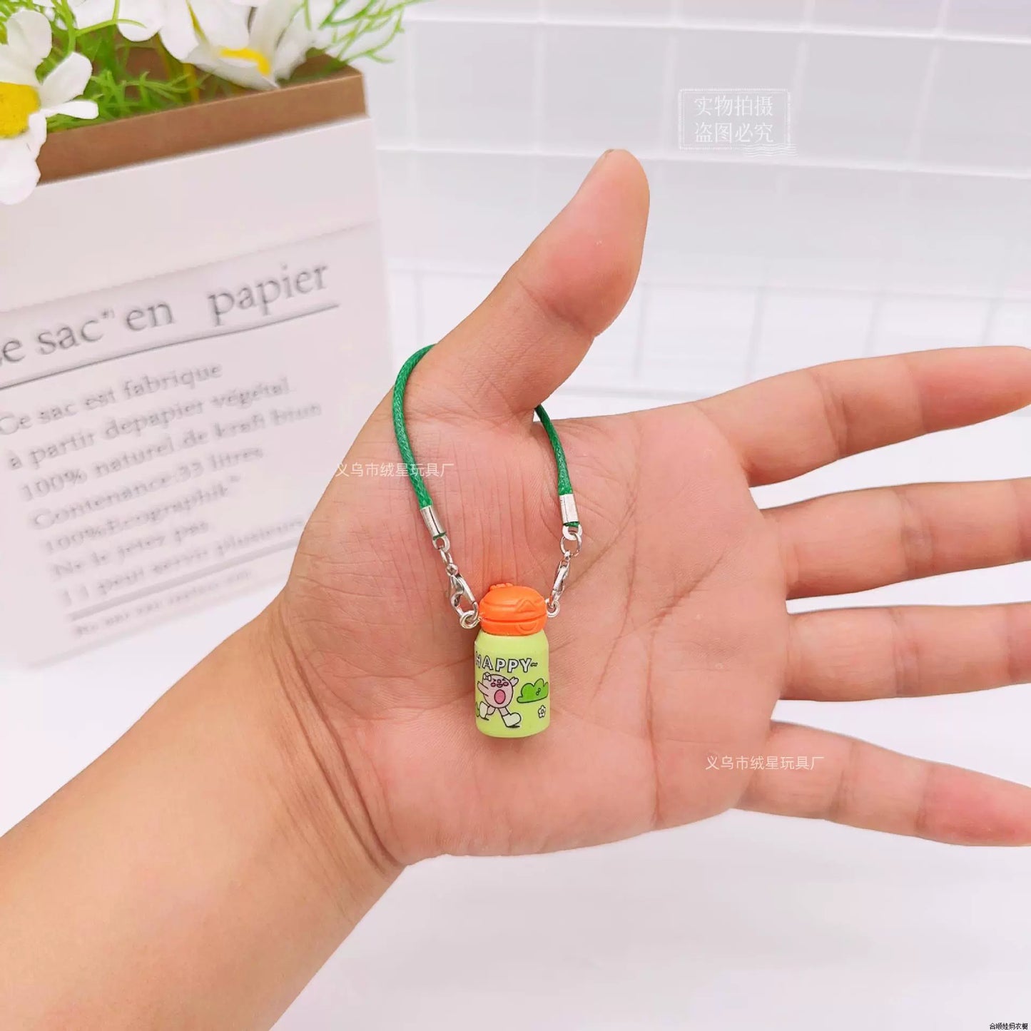 Mini Toy | 10cm Doll Mini Cup, Insulated Cup & Cute Water Bottle Charm | Labubu Doll Accessories