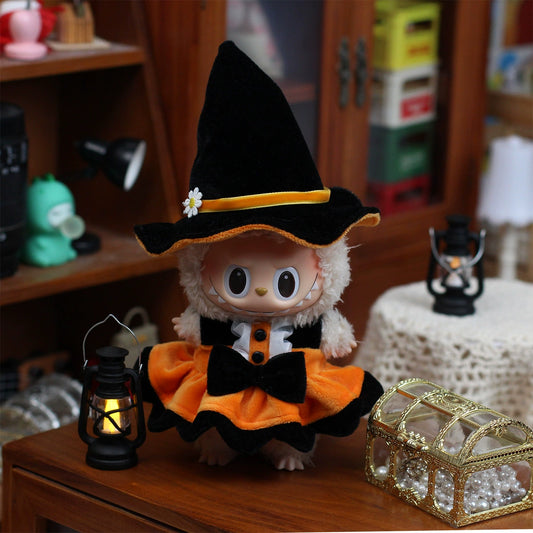 Labubu Halloween Outfit Accessories - Universal Ghost Mask for Vinyl Doll Party Cosplay