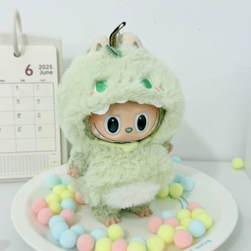 Handmade Tempura Shrimp Outfit for 17CM Labubu - Standard Body Cotton Doll Clothing Set