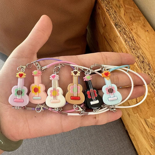 BJD Labubu Mini Guitar Model | Study Scene Accessory, Miniature Decoration & Doll Accessory