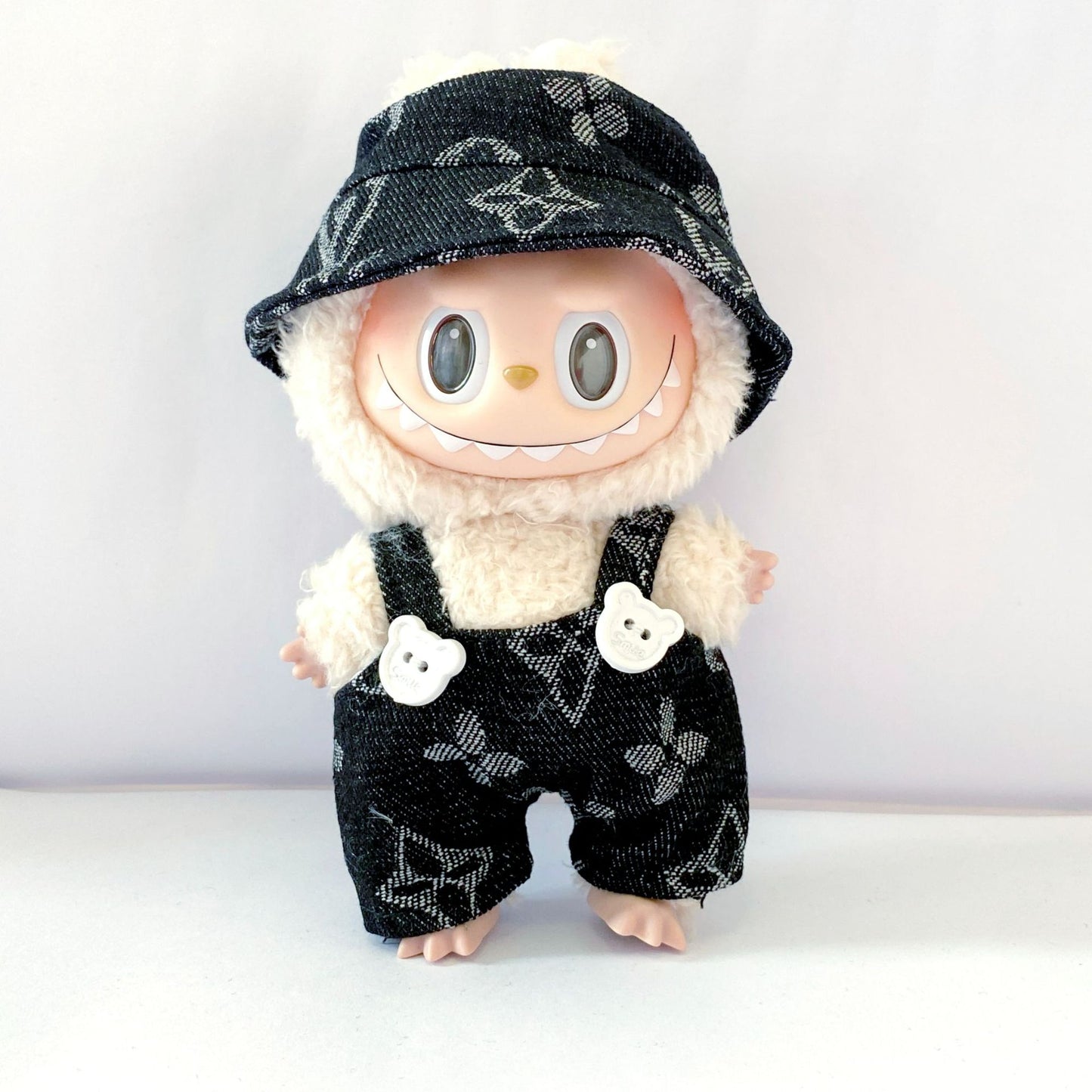 17cm Labubu 1st-3rd Gen Keychain Clothes | Dress, Sweater, Overalls & T-Shirt Collection | Complete Replacement Outfit Set for Plush/Vinyl Dolls