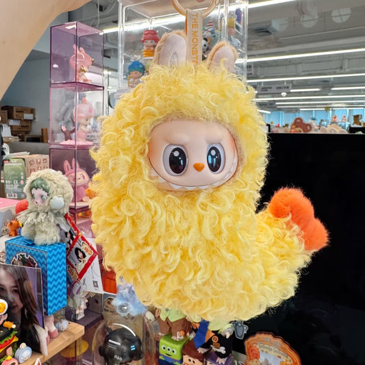 Creative Labubu Outfit - Funny Fried Shrimp & Bee Costume for Keychain Doll Clothes